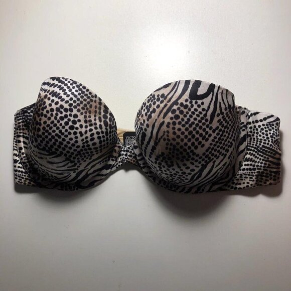 Victoria's Secret Leopard Print Push up Bra Size 34C #4112-1 - Picture 2 of 8